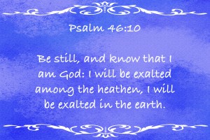 Psalm 46 10 3BL